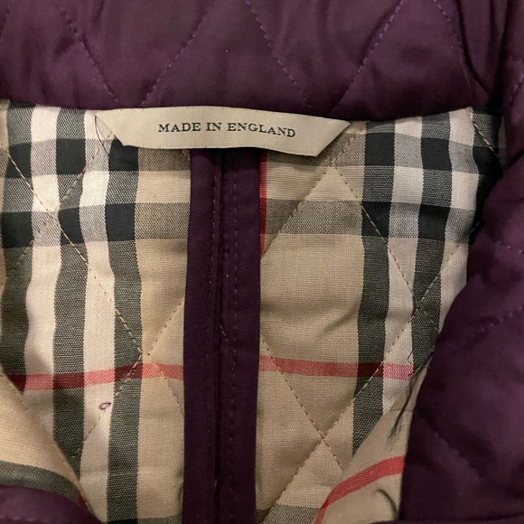 Burberry Quilted purple double zip jacket - Picture 13 of 14
